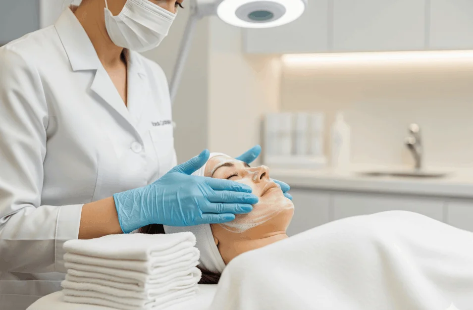 Harmonização facial destacando equilíbrio dos traços