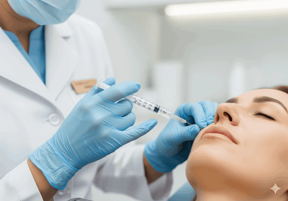 Preenchimento com ácido hialurônico para volume e contorno